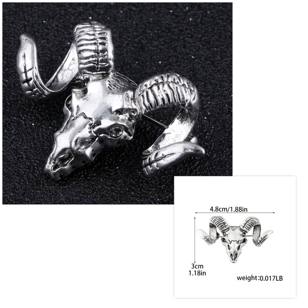 SKULL BROOCH